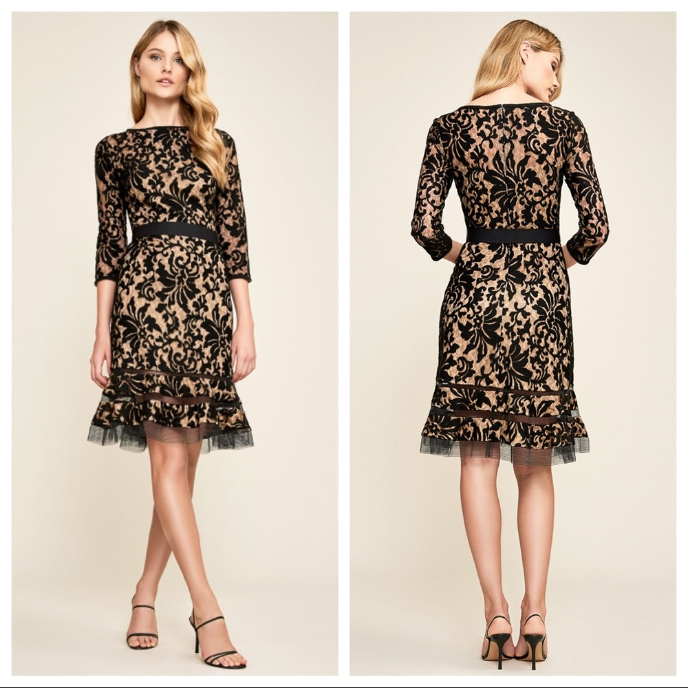 tadashi shoji - kennedy embroidered lace dress